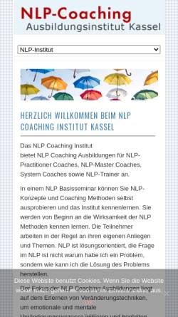 Vorschau der mobilen Webseite www.nlp-ausbildung.de, NLP-Ausbildungsinstitut Kassel