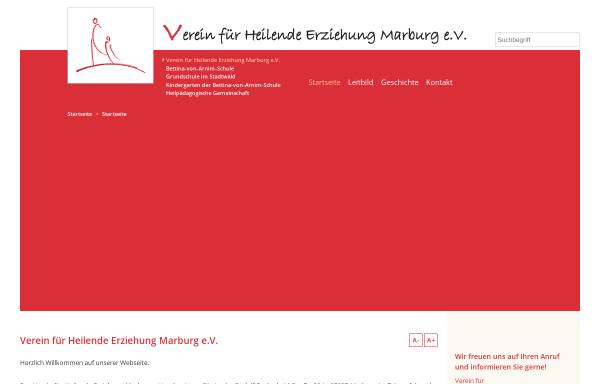 Vorschau von verein-fuer-heilende-erziehung.de, Verein für Heilende Erziehung Marburg e.V.