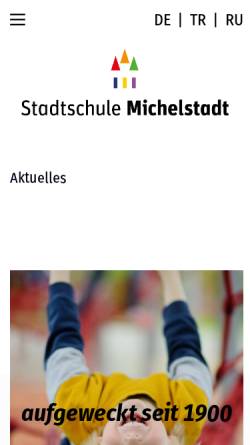 Vorschau der mobilen Webseite www.stadtschule-michelstadt.de, Stadtschule Michelstadt