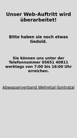 Abwasserverband Wehretal-Sontratal