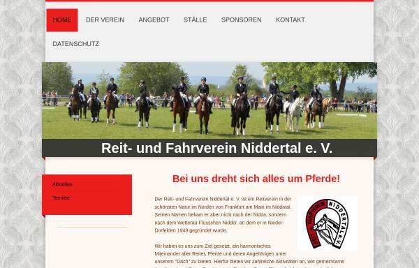 Vorschau von www.ruf-niddertal.de, Reit- und Fahrverein Niddertal e. V.
