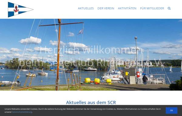 Vorschau von www.segelclub-rheingau.de, Segelclub Rheingau e. V.: Startseite