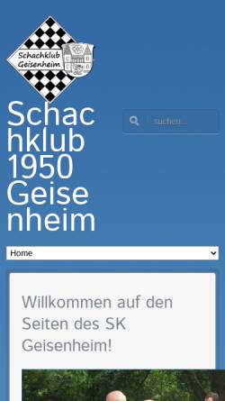 Vorschau der mobilen Webseite www.skgeisenheim.de, Schachklub 1950 Geisenheim