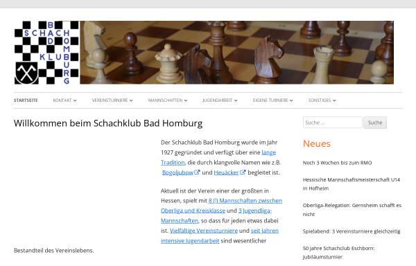 Vorschau von www.schachklub-bad-homburg.de, Schachklub Bad Homburg e.V.