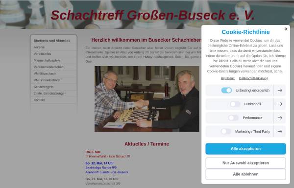 Vorschau von www.schachtreff-buseck.de, Schachtreff Großen-Buseck e.V.