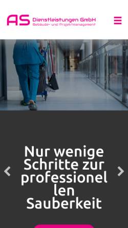 Vorschau der mobilen Webseite www.as-dienstleistungen.de, AS Dienstleistungen GmbH