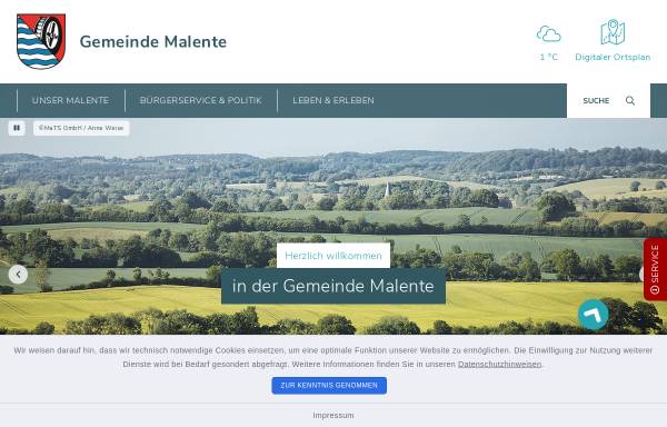 Vorschau von www.malente.de, Bad Malente - Gremsmühlen