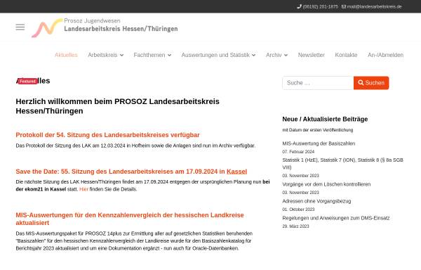 Vorschau von www.landesarbeitskreis.de, Prosoz 14 Landesarbeitskreis Hessen und Thüringen