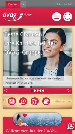 Vorschau der mobilen Webseite www.ovag-gruppe.de, OVAG Oberhessische Versorgungsbetriebe AG