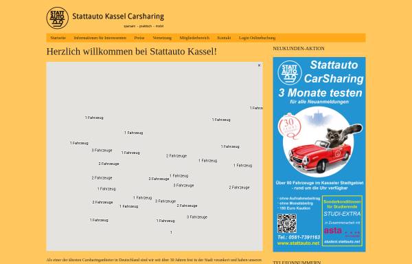 Vorschau von stattauto.net, Stattauto Carsharing Walter Köhler