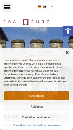 Vorschau der mobilen Webseite www.saalburgmuseum.de, Römerkastell Saalburg