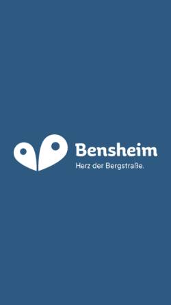 Vorschau der mobilen Webseite www.bensheim.de, Stadt Bensheim