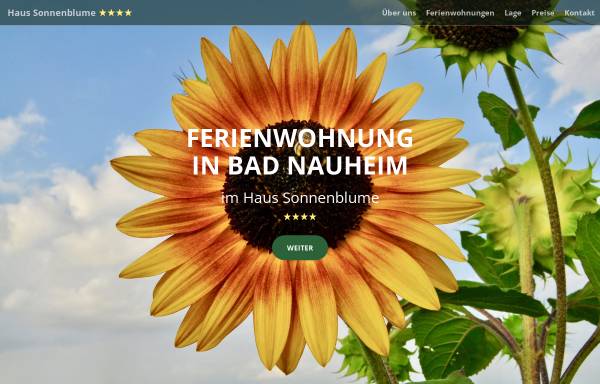 Vorschau von www.fewo-badnauheim.de, Ferienwohnungen im Haus Sonnenblume