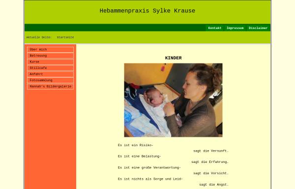 Vorschau von www.hebammen-braunfels.de, Hebamme Sylke Krause