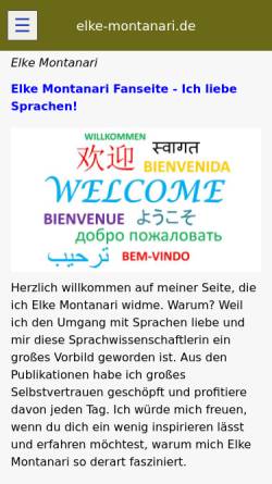 Vorschau der mobilen Webseite www.elke-montanari.de, Mehrsprachig aufwachsen