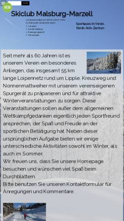 Vorschau der mobilen Webseite www.lipple.de, Skiclub Malsburg-Marzell e.V.