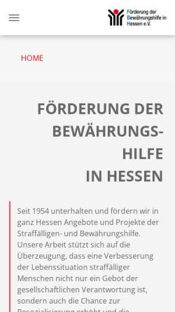 Vorschau der mobilen Webseite www.fbh-ev.de, Förderung der Bewährungshilfe in Hessen e.V.