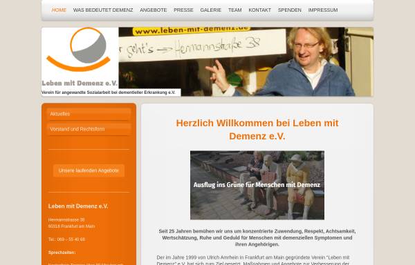 Vorschau von www.leben-mit-demenz.de, Leben mit Demenz e.V.