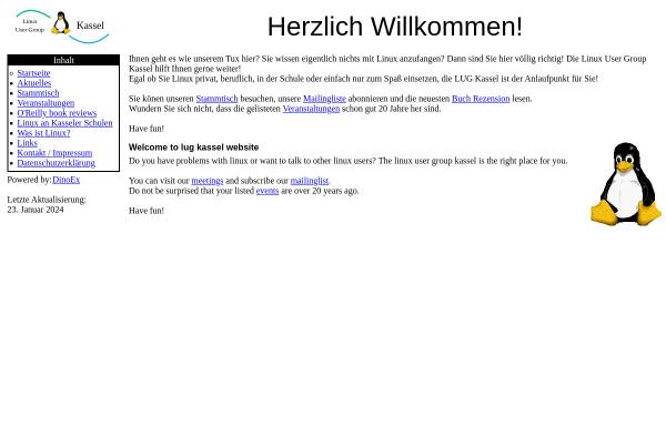 Vorschau von lug-kassel.de, Linux User Group Kassel
