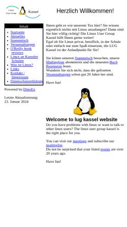 Vorschau der mobilen Webseite lug-kassel.de, Linux User Group Kassel