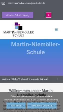 Vorschau der mobilen Webseite www.niemoellerschule.net, Martin-Niemöller-Schule