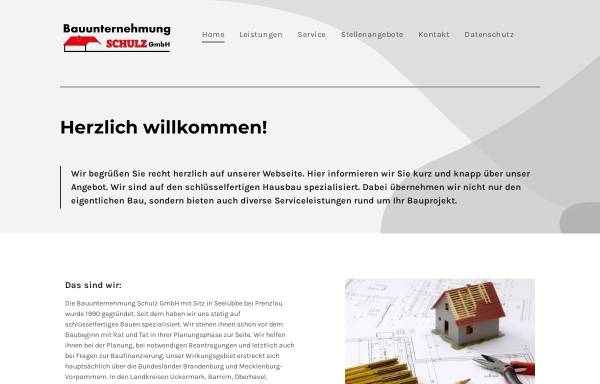 Vorschau von www.bau-schulz.com, Bauunternehmung Schulz GmbH