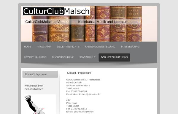 Vorschau von www.culturclubmalsch.de, Cultur Club Malsch