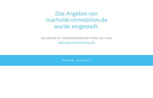 Vorschau von www.macholdt-immobilien.de, Thomas Macholdt Immobilien