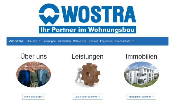 Vorschau von www.wostra.de, Wostra Wohnungsbaugesellschaft mbh & Co.