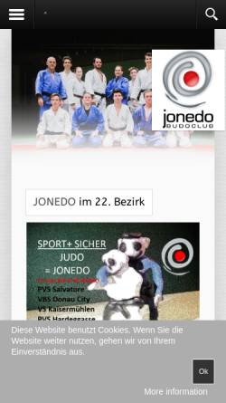 Vorschau der mobilen Webseite www.jonedo.at, Budoclub Jonedo