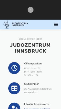 Vorschau der mobilen Webseite www.judozentrum.at, Judozentrum Innsbruck