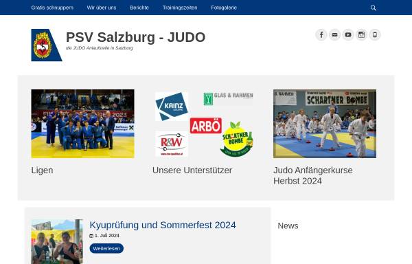 Vorschau von www.psv-judo.at, Polizeisportverein Salzburg - Judo