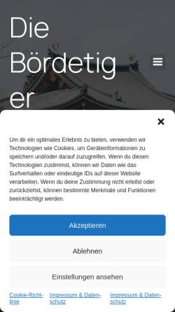 Vorschau der mobilen Webseite www.boerdetiger.de, Die Bördetiger