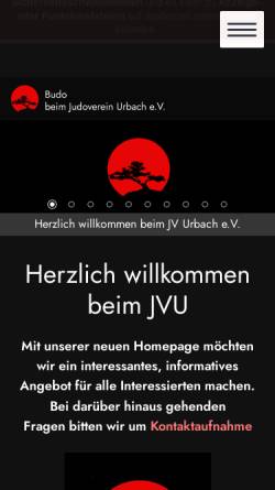 Vorschau der mobilen Webseite www.jv-urbach.de, Judoverein Urbach e.V.