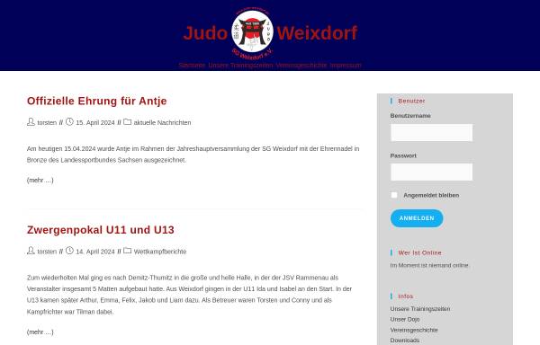 Vorschau von www.judo-weixdorf.de, SG Weixdorf e.V.