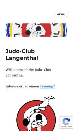 Vorschau der mobilen Webseite www.judoclub-langenthal.ch, JC Langenthal