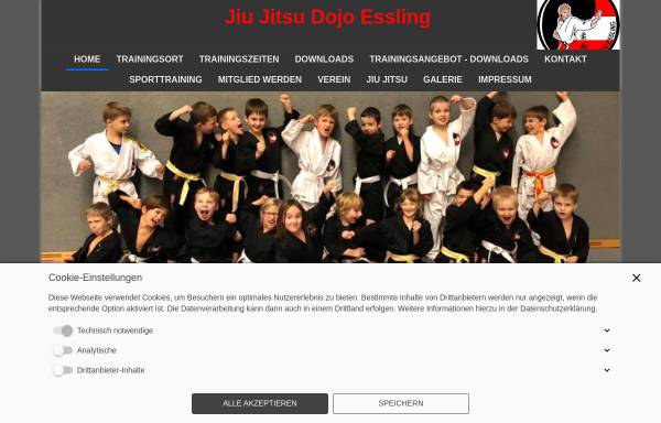 Vorschau von www.jiu-jitsu.at, Kampfsportschule Essling (Wien); Jiu-Jitsu Abteilung