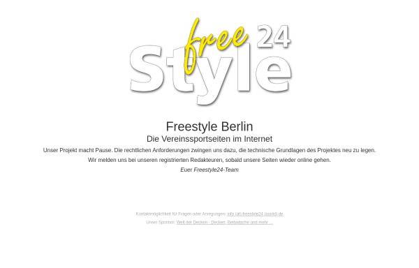 Vorschau von www.freestyle-berlin.de, Freestyle Berlin - Sport in Berlin