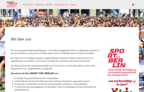 Vorschau von www.sport-fuer-berlin.de, Sport für Berlin online