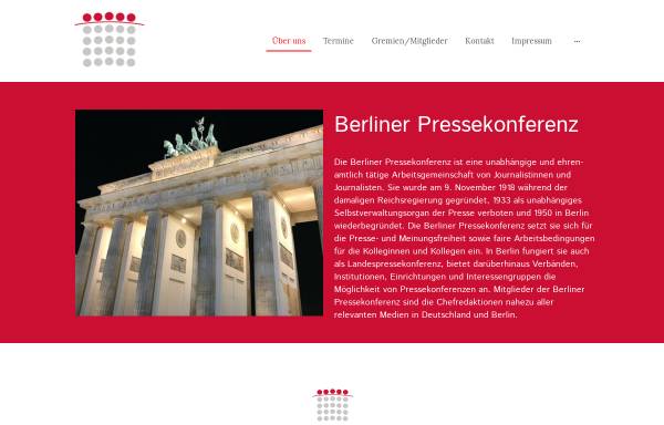 Vorschau von www.berliner-pressekonferenz.de, Berliner Pressekonferenz