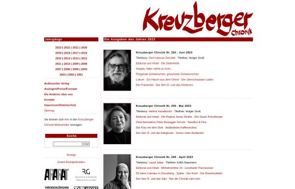 Vorschau von www.kreuzberger-chronik.de, Kreuzberger Chronik