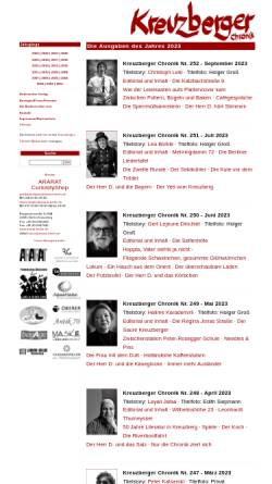 Vorschau der mobilen Webseite www.kreuzberger-chronik.de, Kreuzberger Chronik