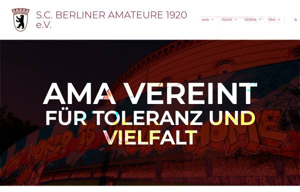 Vorschau von www.berlineramateure.de, S.C. Berliner Amateure e.V.