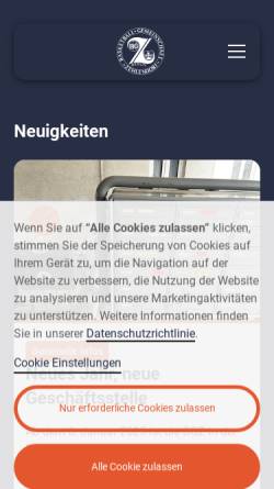 Vorschau der mobilen Webseite www.bgz.net, Basketball-Gemeinschaft Zehlendorf e.V.
