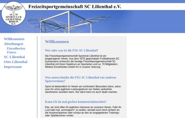 Vorschau von www.sclilienthal.de, FSG SC Lilienthal e.V.