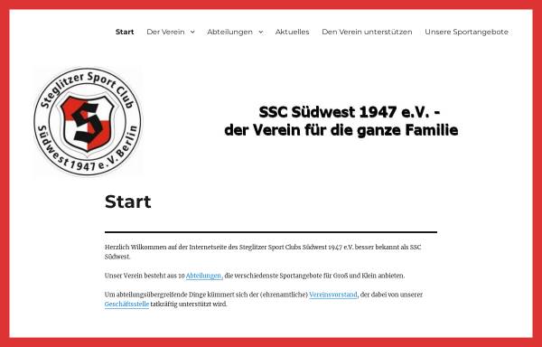 Vorschau von www.ssc-suedwest.de, SSC Südwest 1947 e.V.