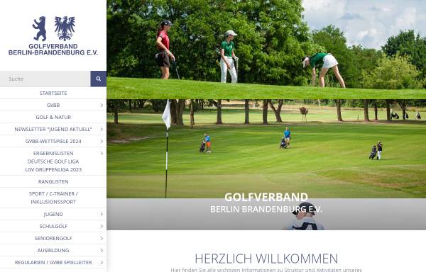 Vorschau von www.gvbb.de, Golfverband Berlin-Brandenburg e.V.