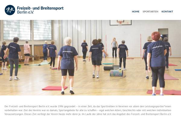Vorschau von www.freizeitsport-berlin.de, Freizeit- und Breitensport Berlin e.V.