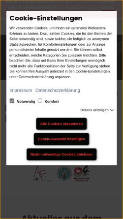 Vorschau der mobilen Webseite www.berliner-fechterbund.de, Berliner Fechterbund (BFB)
