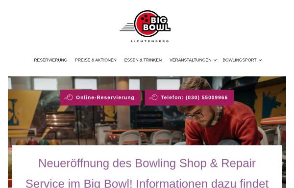 Vorschau von www.big-bowl-berlin.de, Big Bowl - FIT Bowling GmbH